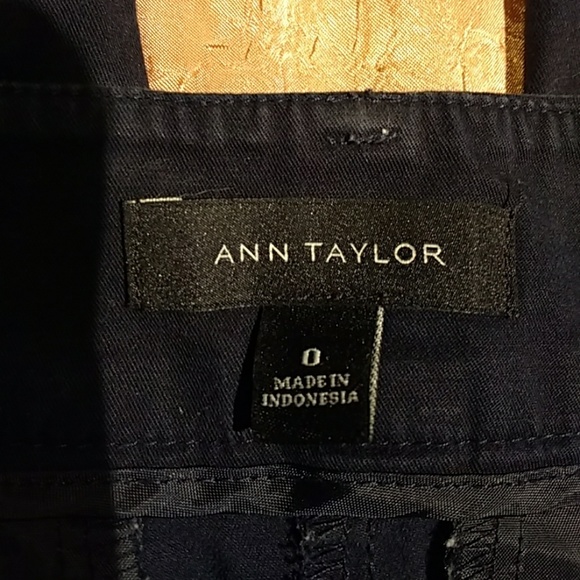 Ann Taylor Womens 0 Navy Pants - Picture 2 of 5